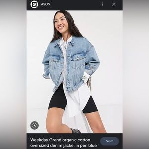 Weekday from ASOS Denim Jacket Sz L